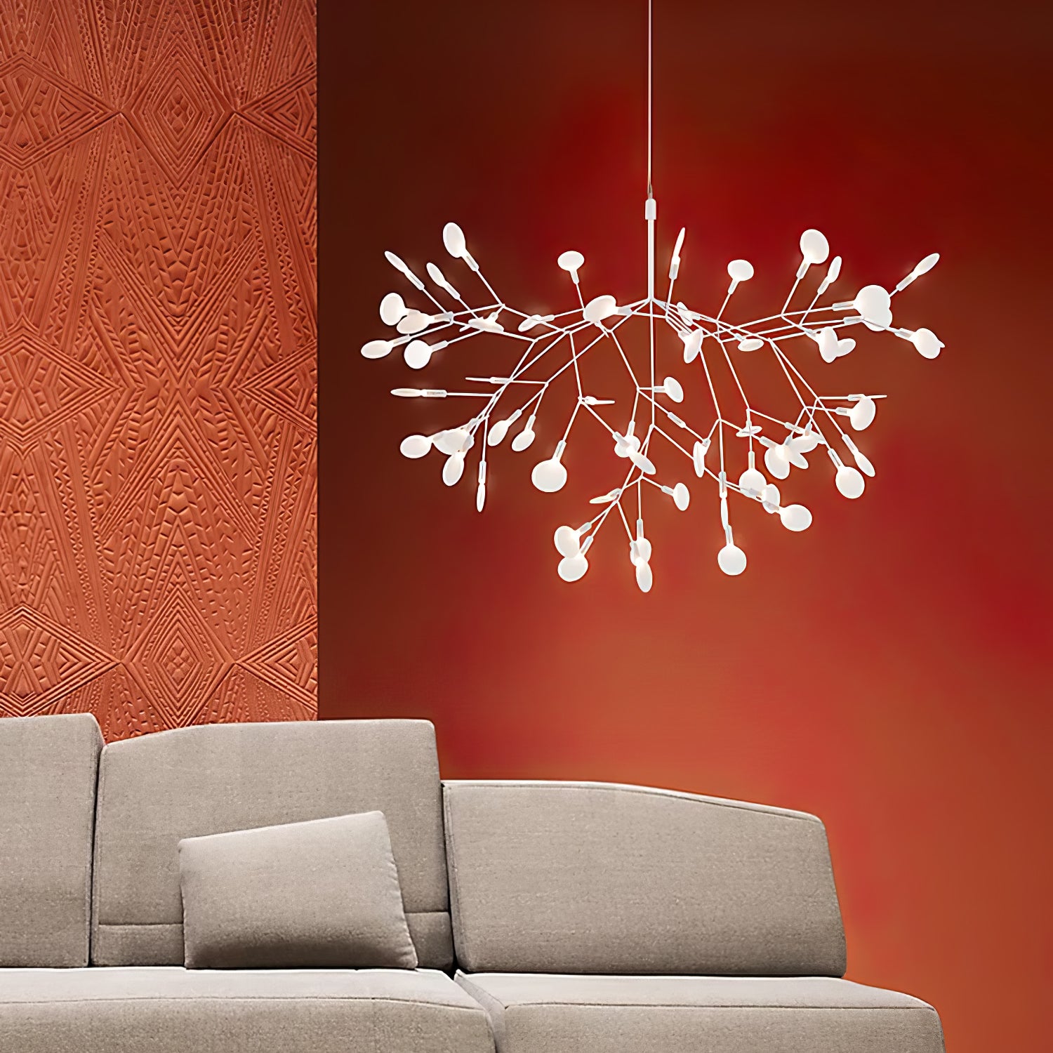 Rose Gold Firefly LED Chandelier