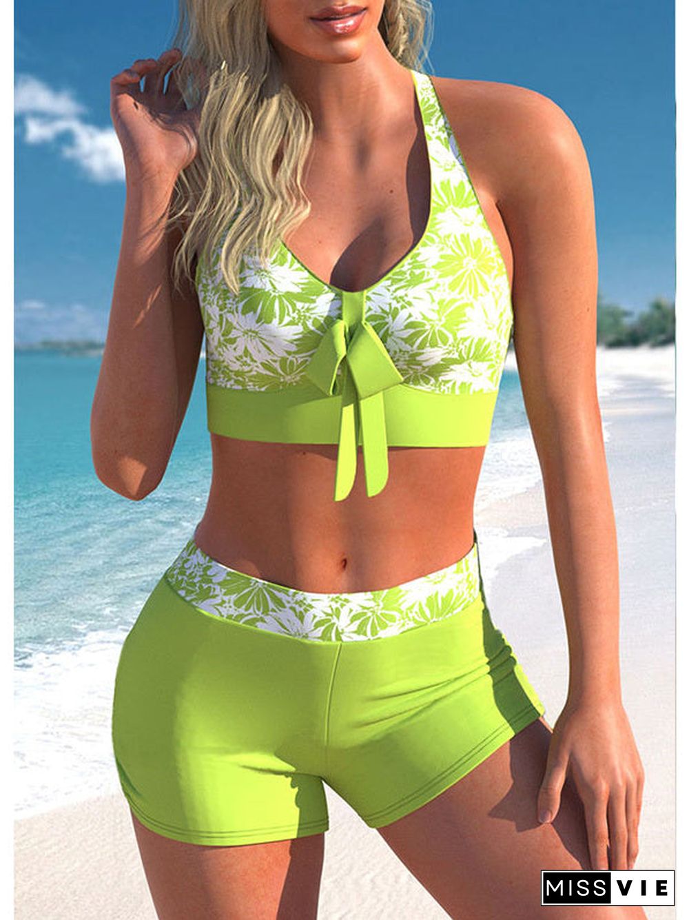 Women Floral Printed Graphic Bikini Set