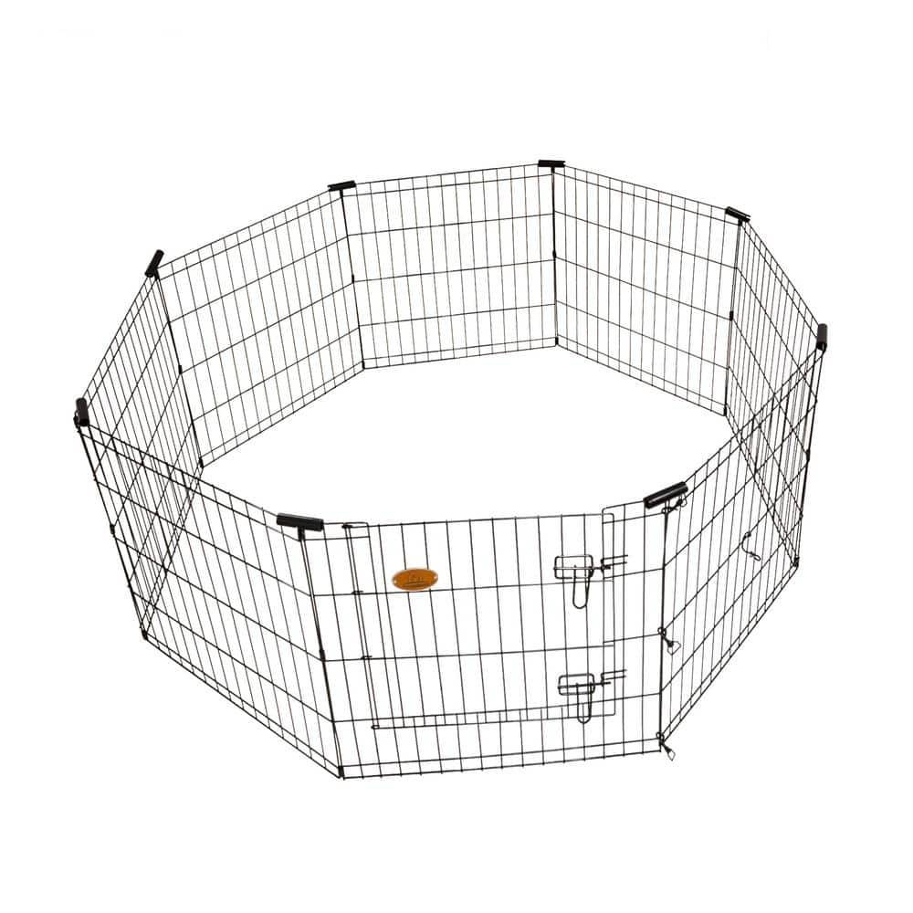 KennelMaster 8-Panel 36 in. x 24 in. Exercise Playpen with Gate EX8PEN3624