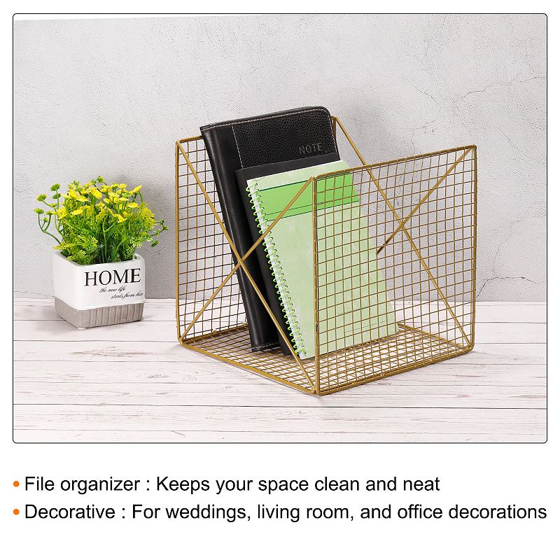 Basket Household File Organizer for Study Room Workspace Use