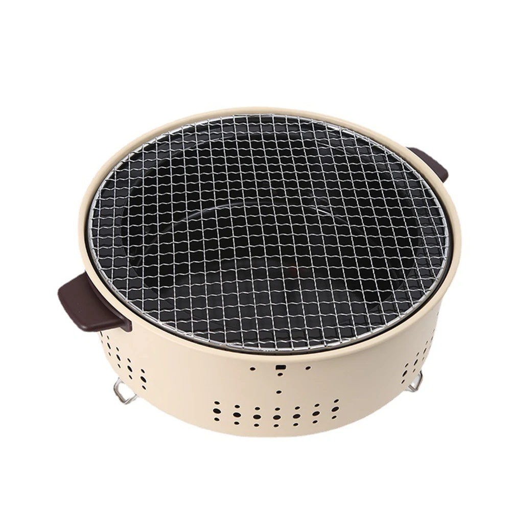 Advanced Technology Folding Hiking Round Charcoal Competitive Low Price Outdoor Thickened Iron Grill