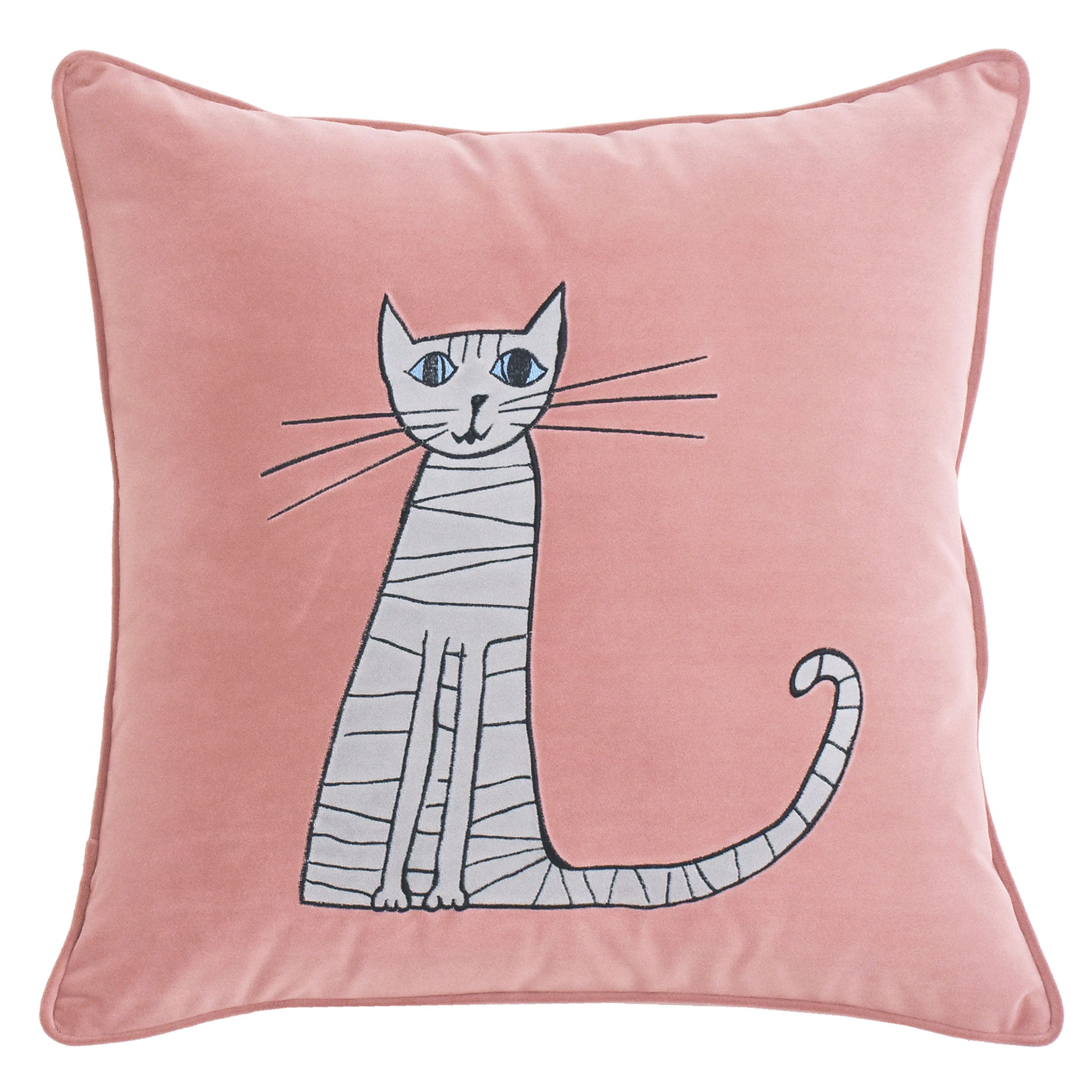 45X45 Cm Milu Embroidered Cushion Ecc-036