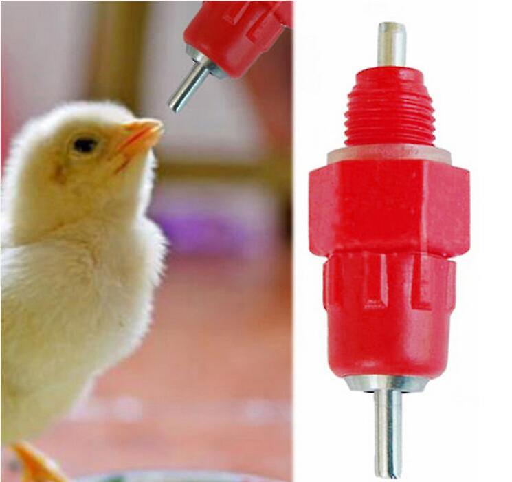 Miman 6 Pieces Poultry Chicken Nipple Drinker， Poultry Breeding Feeding Equipment