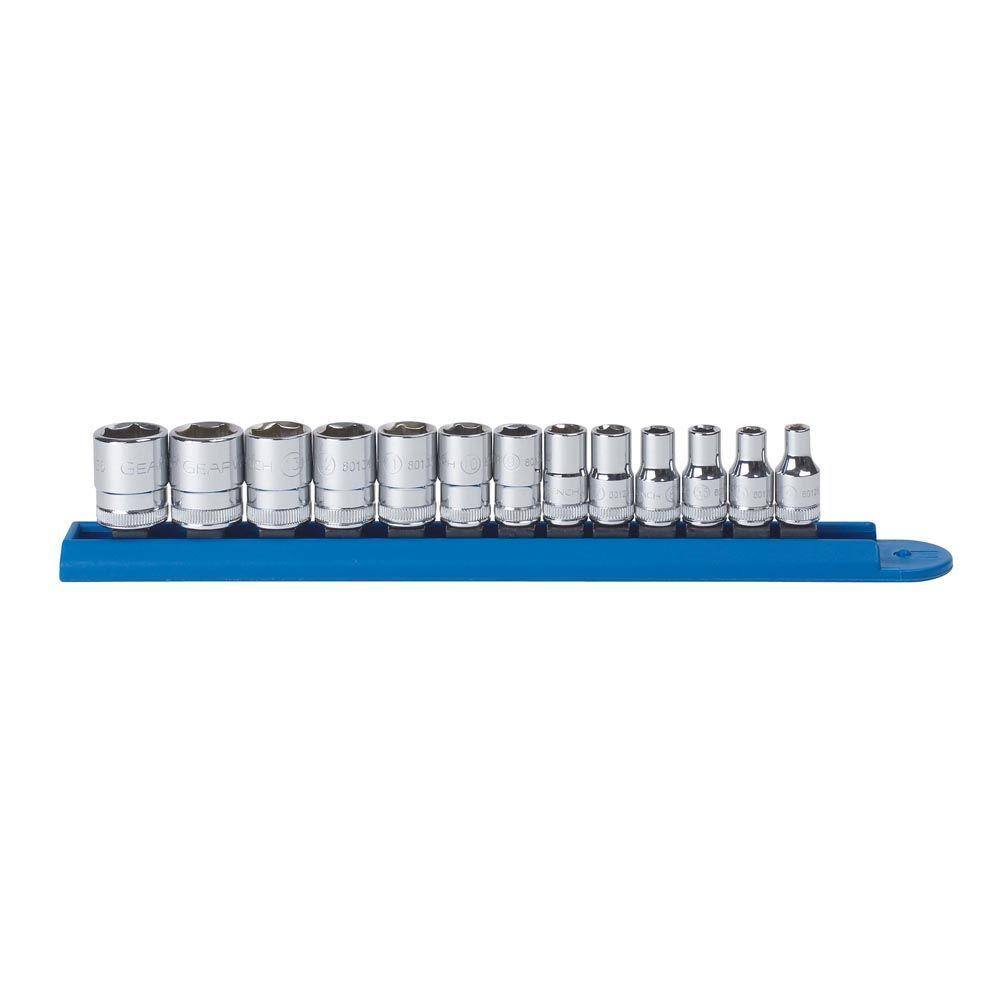 GEARWRENCH 14 in. Drive 6-Point Standard Metric Socket Set (13-Piece) 80302D