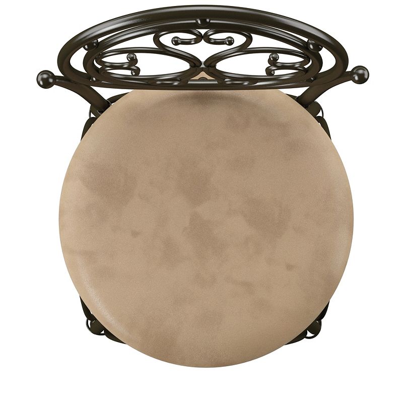 Big and Tall Scroll Circle Back Barstool