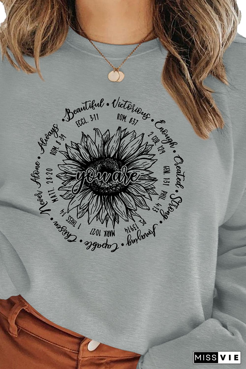 Bible Verse| You are Sunflower Inspiration Sweatshirt Wholesale