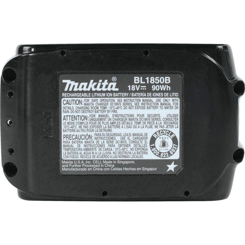 Makita 18V LXT Lithium-Ion High Capacity Battery Pack 5.0 Ah with LED Charge Level Indicator (2-Pack) BL1850B-2