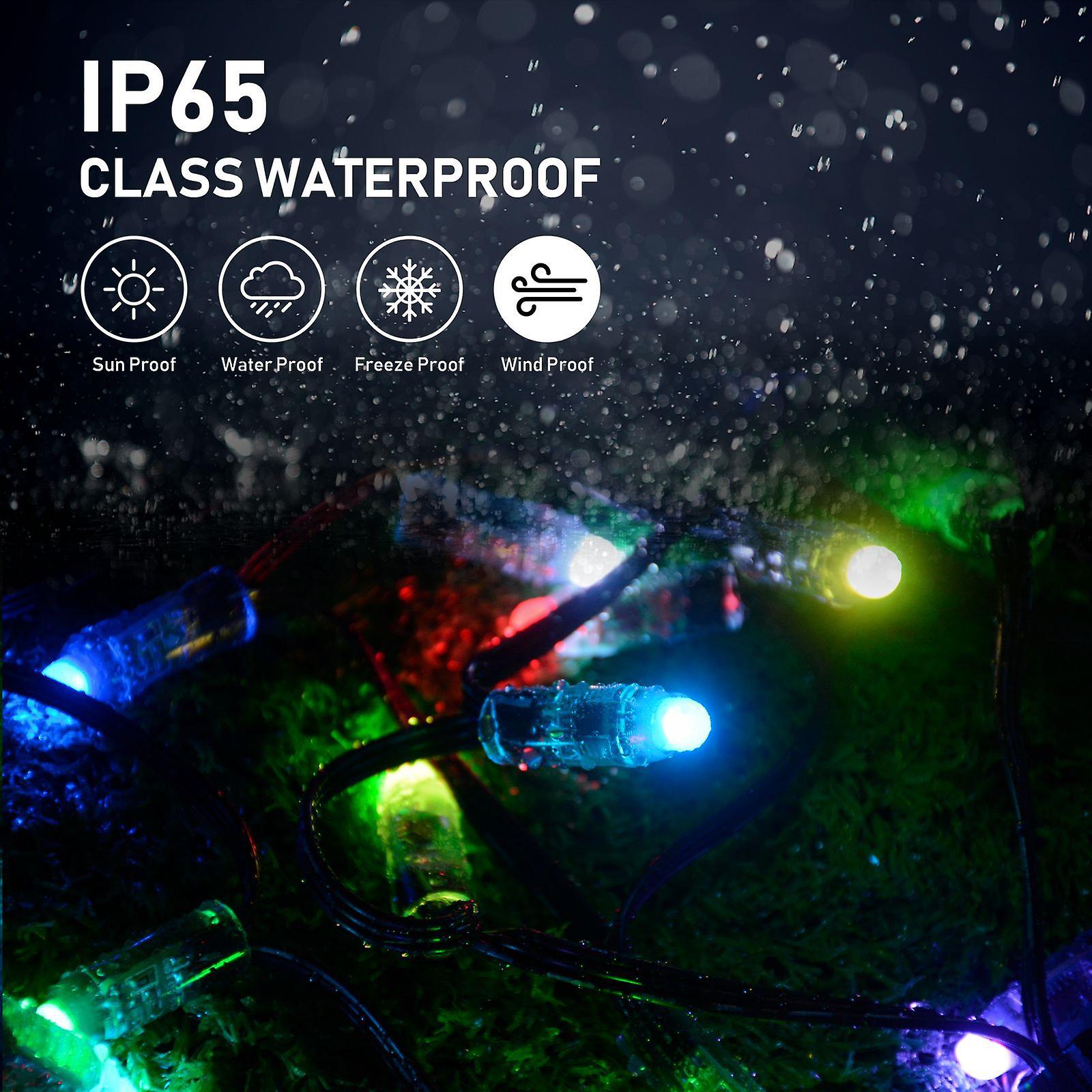 Tuya Smart Led String Light Outdoor Wifi Fairy Light Street Garland Rgb Christmas Tree Light Garden Decor Work With Alexa Google