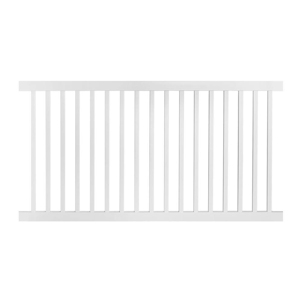 Weatherables Neptune 4 ft. H x 6 ft. W White Vinyl Pool Fence Panel PWPO-1.5-4x6