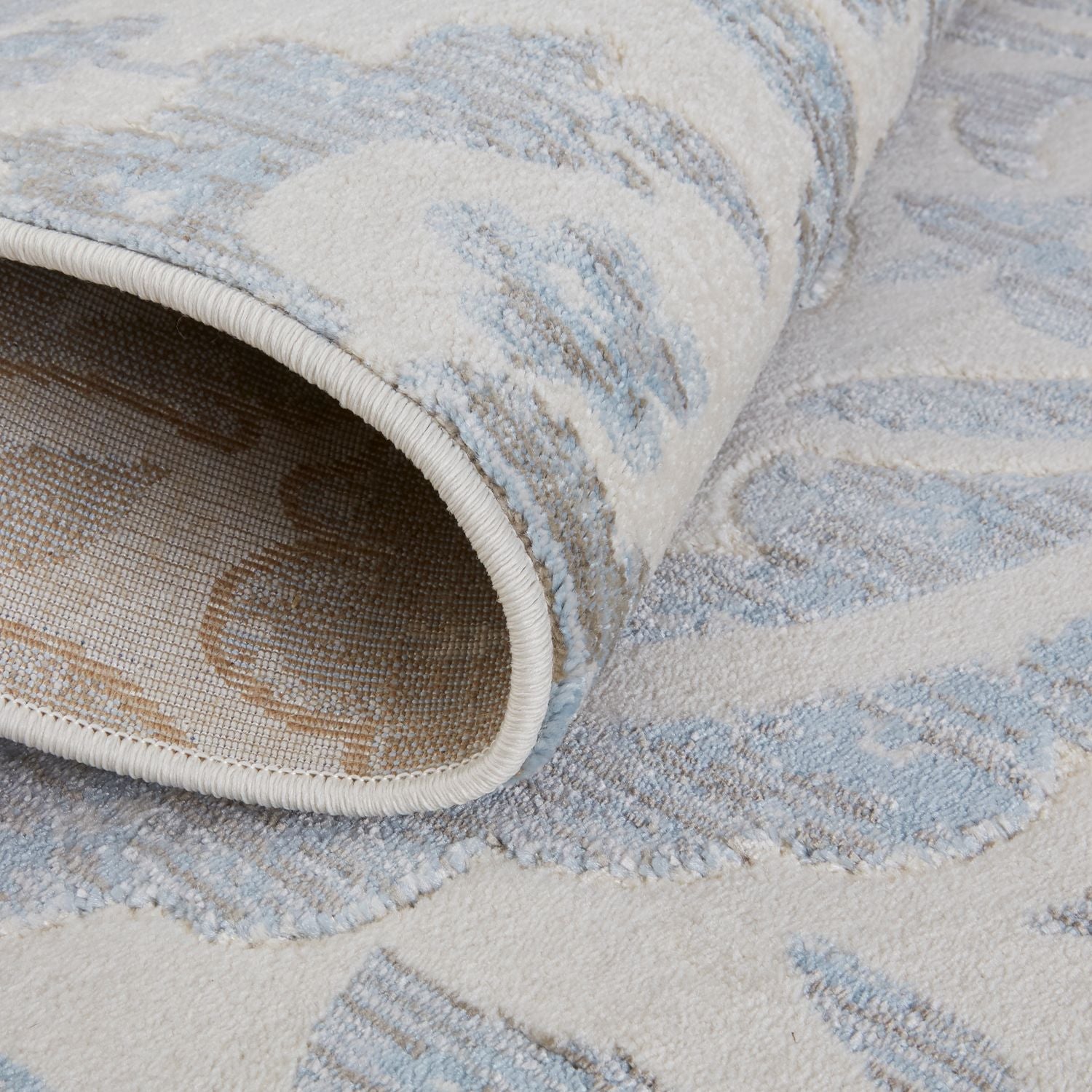 Carini Blue and Ivory Rug by BD Fine