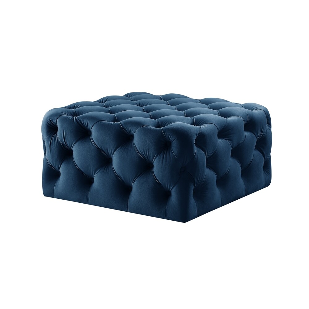 Gordon Diamond Tufted Square Shape Cocktail Ottoman