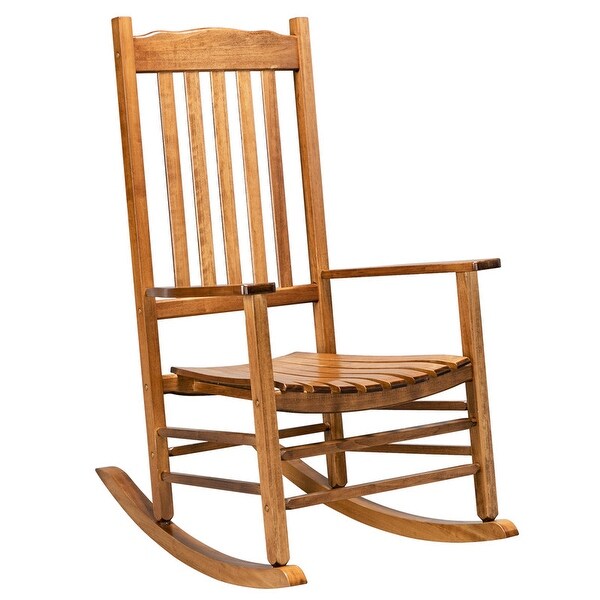 Patio Porch Solid Wood Rocker Chair