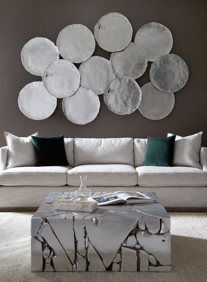 Chunk Square Silver Coffee Table   Contemporary   Coffee Tables   by Phillips Collection  Houzz