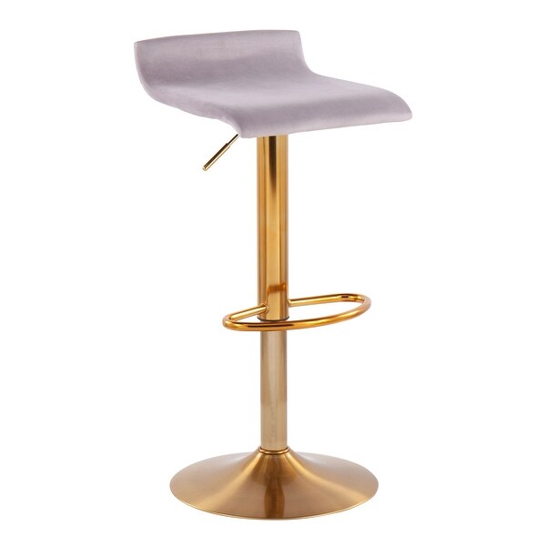 Silver Orchid Tower Ale Gold Adjustable Bar Stool - Set of 2