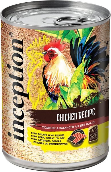 Inception Chicken Recipe Canned Dog Food， 13-oz， case of 12