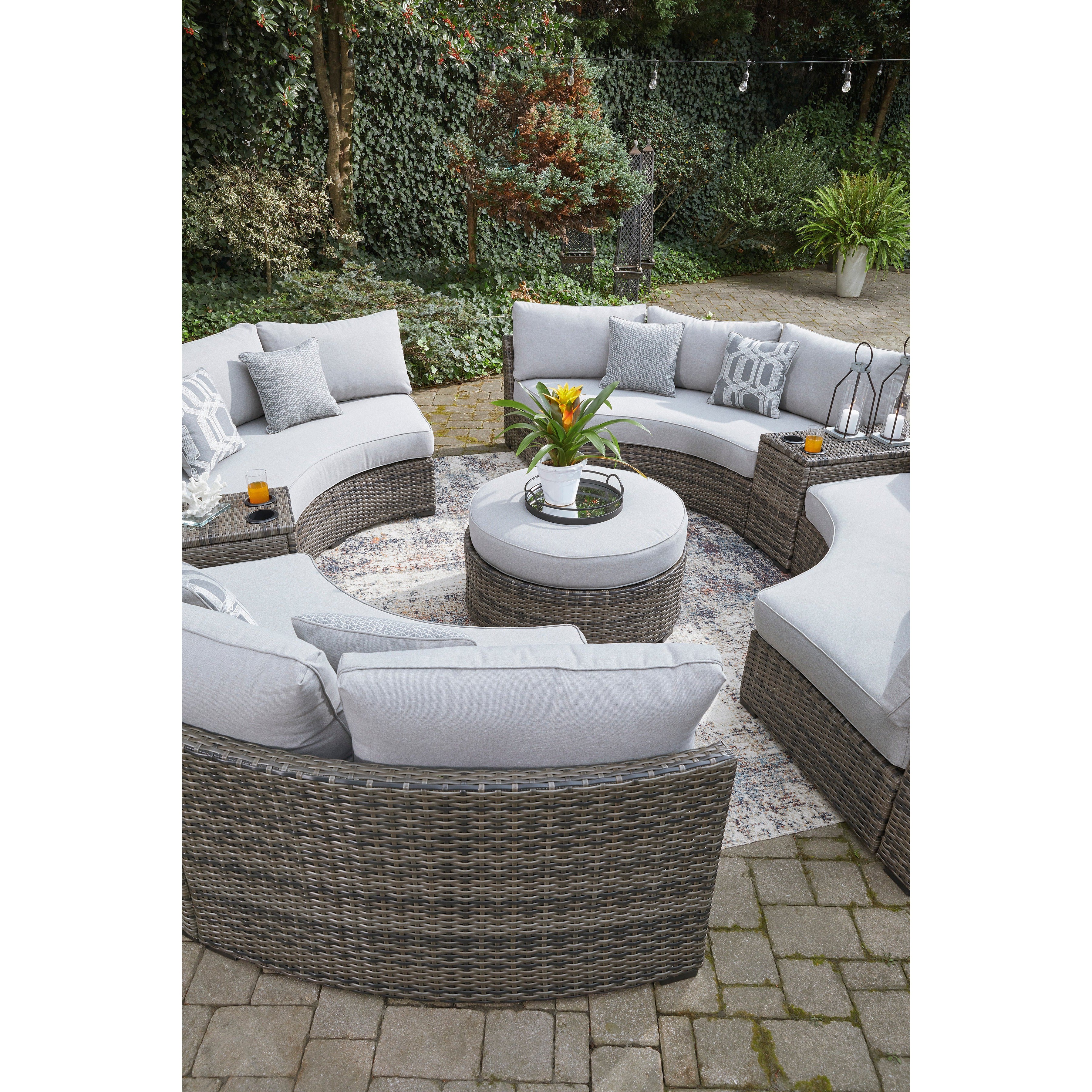 Montauk Curve 6 pc Outdoor Full Circle Seating Set