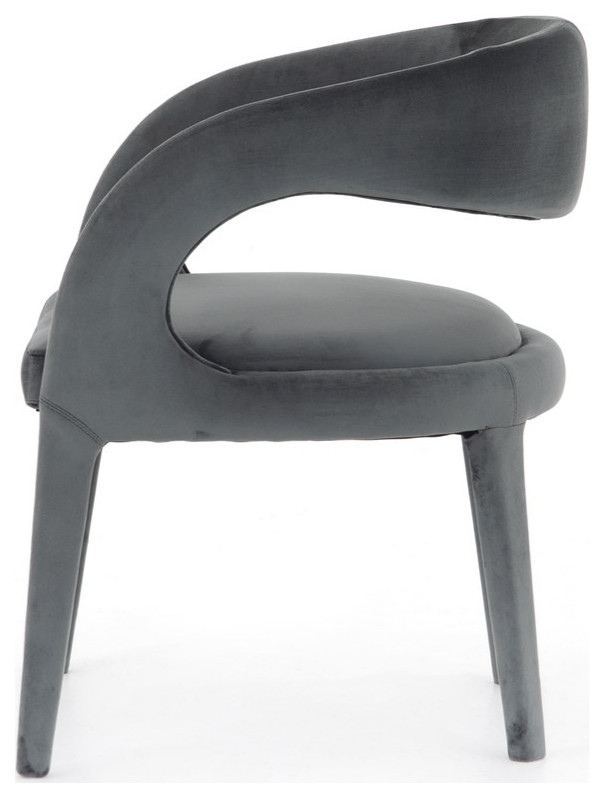 Curved Dining Chair   Midcentury   Dining Chairs   by AFB Decor  Houzz