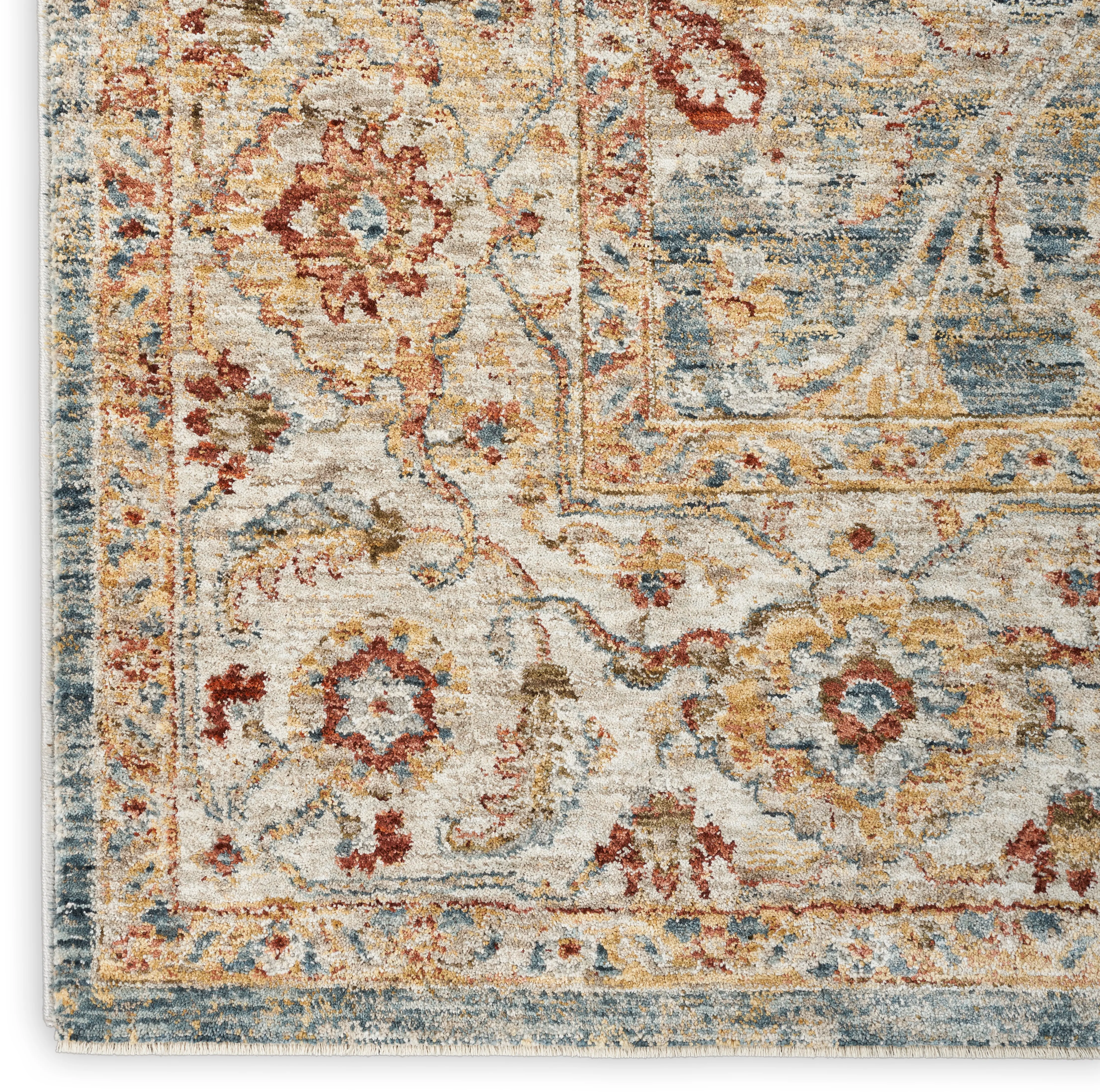 Sahar 8 x 10 Vintage Blue Area Rug