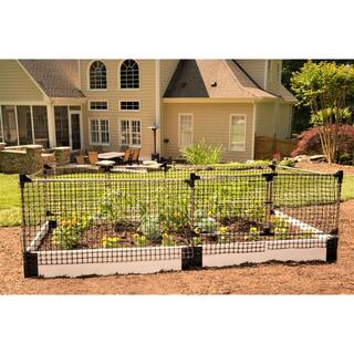 Frame It All 48 in. x 24 in. x 48 in. Stainless Steel Stack and Extend Animal Barrier 300001003