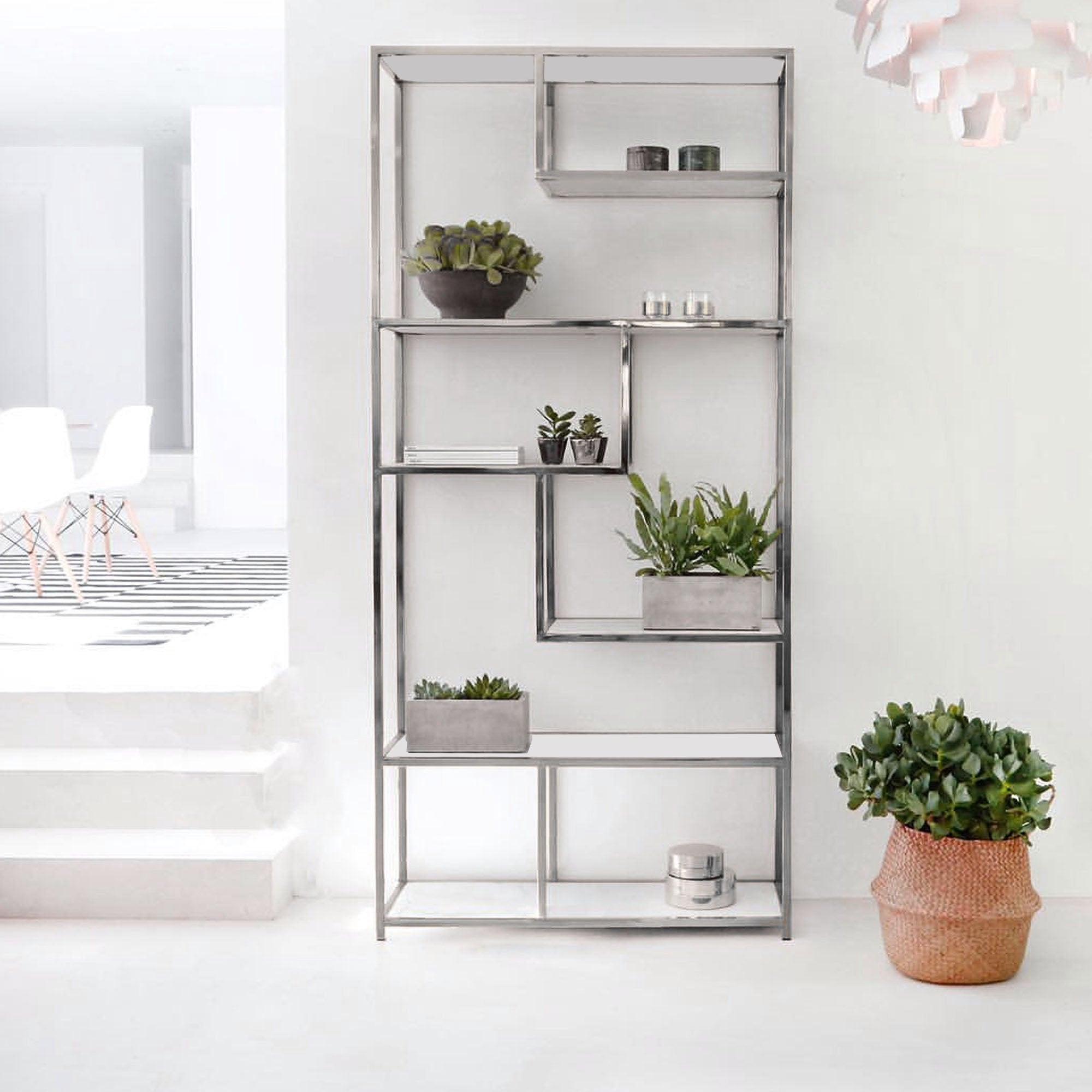 Stainless Bookcase Ae001-M-C-Tg-336