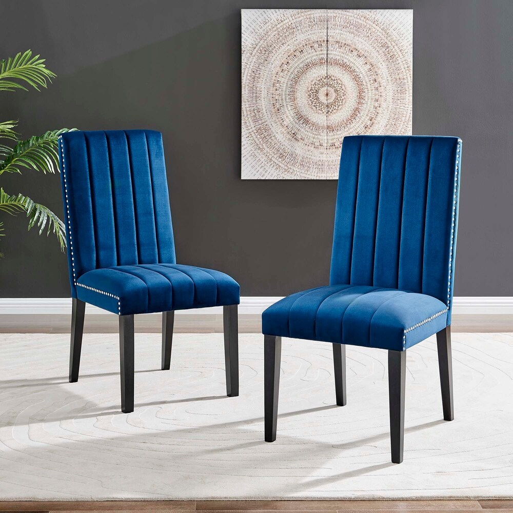 Catalyst Performance Velvet Dining Side Chairs   Set of 2