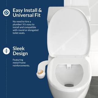 BIO BIDET Essential Non-Electric Bidet Attachment System in White HD-4000