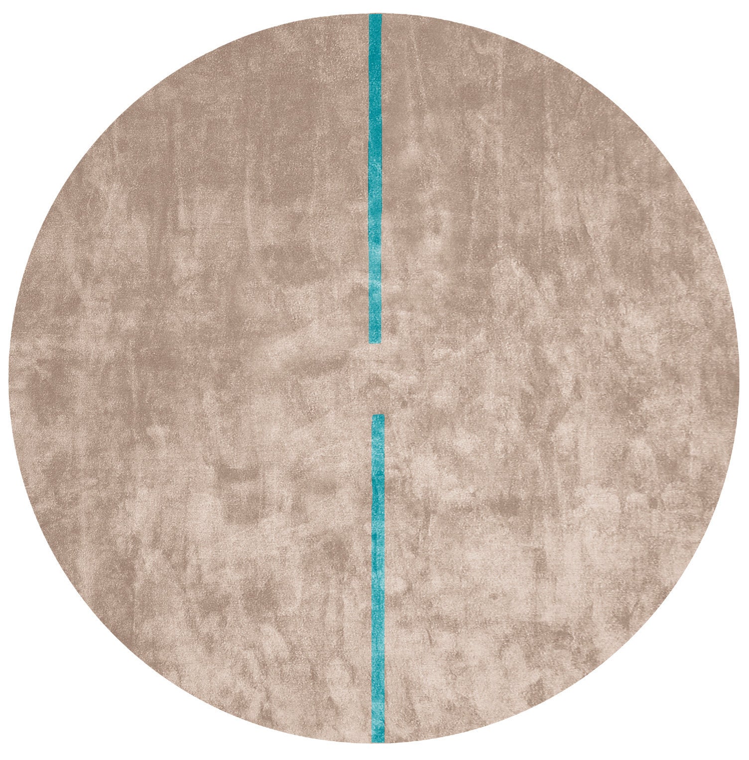 Lightsonic Hand Tufted Rug w/ Blue Stripe design by Second Studio