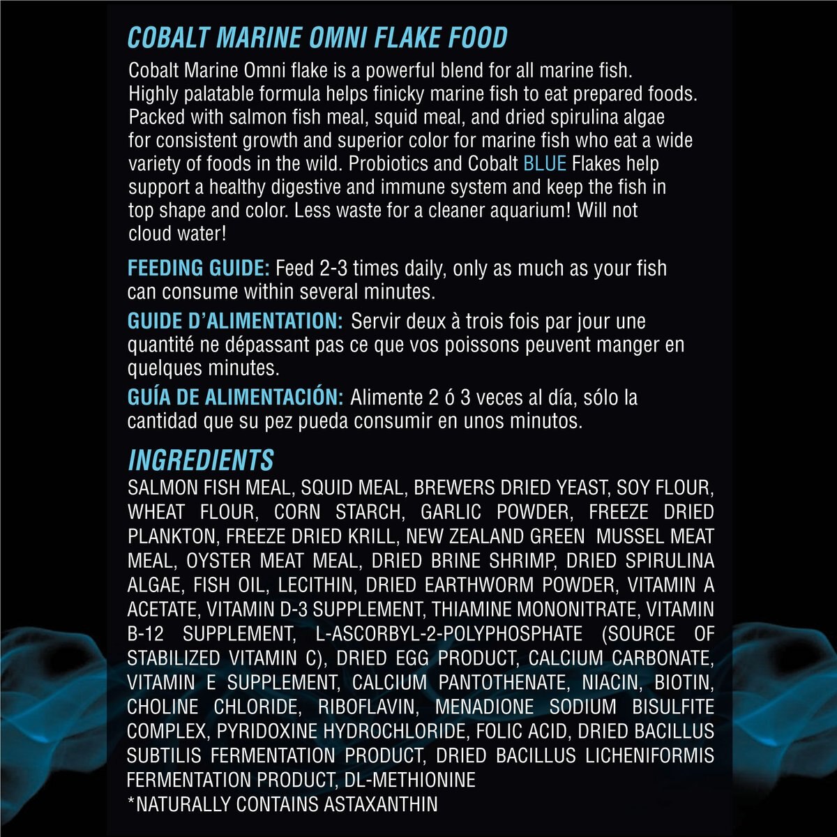 Cobalt Aquatics Marine Omni Flakes Fish Food