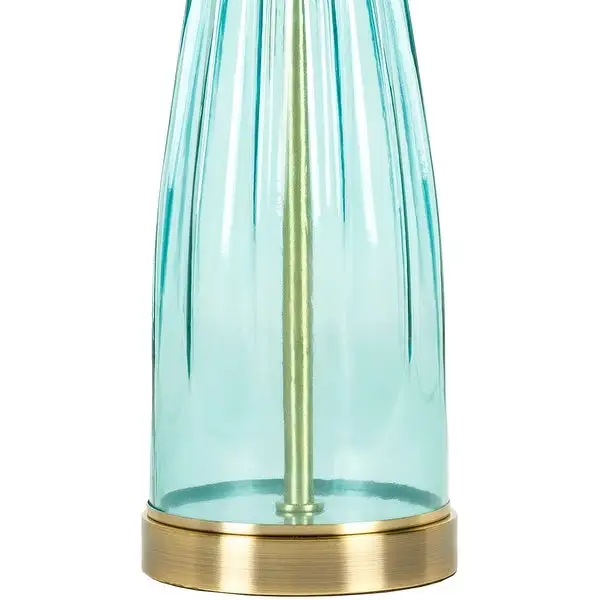 Laissez Colored Glass Candlestick Transitional Table Lamp - 25