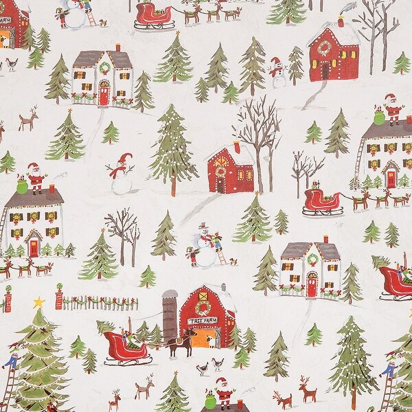 Xmas Neighborhood Hardboard Single Placemat - White