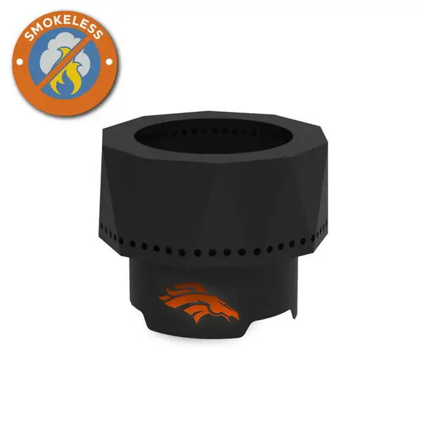 Blue Sky Denver Broncos Ridge Smokeless Fire Pit