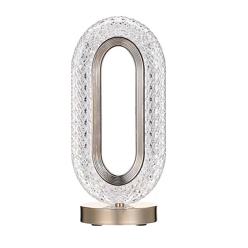 Small Crystal Table Light Modern Silver Table Lamp Romantic Diamond Table Lamp Christmas Decoration Light