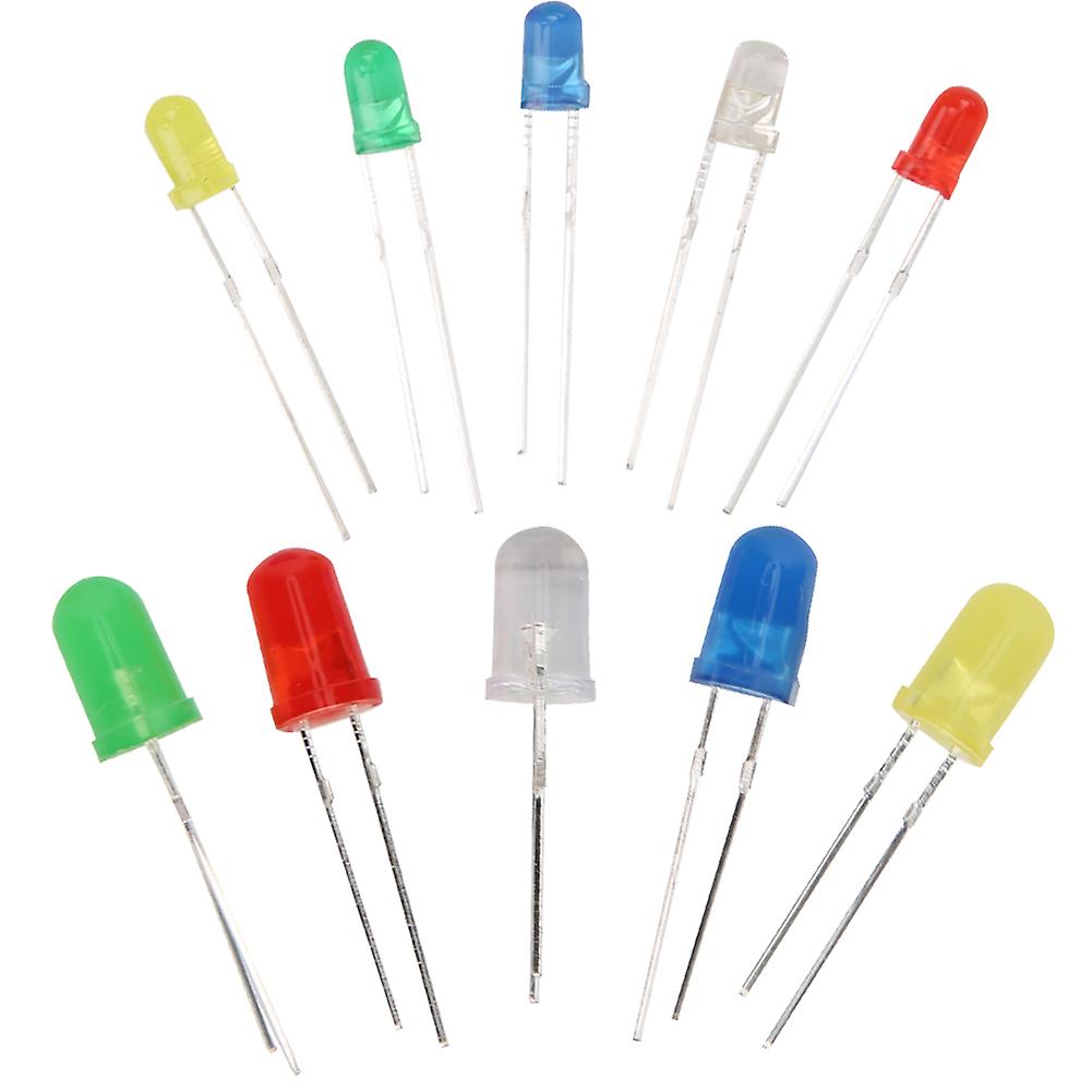 300PCS 3mm 5mm LED Light Emitting Diodes Kit Yellow/Green/Blue/Red/White