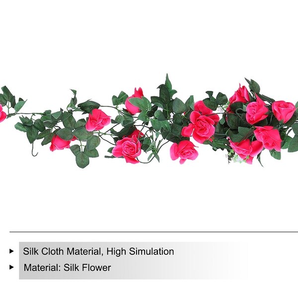 Fake Vine Garland Flower Silk Artificial Flowers 3.2FT for Wedding