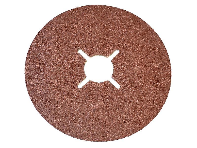 Faithfull Fibre Backed Sanding Discs 178 x 22mm 40G (Pack 25)