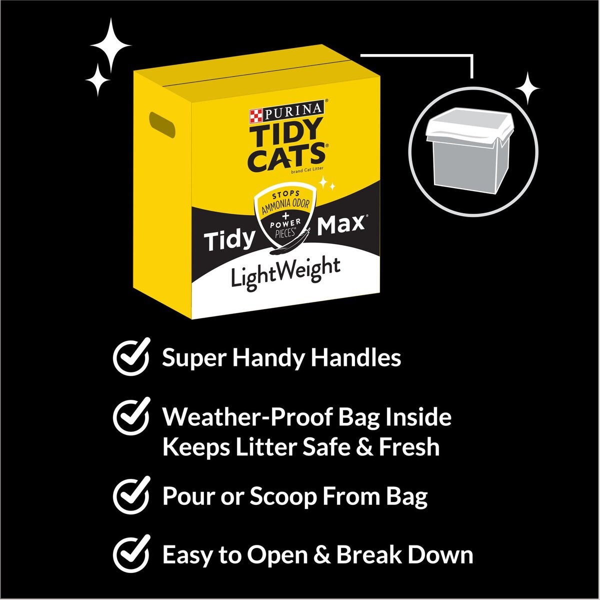 Tidy Max Lightweight 24/7 Performance Clumping Clay Cat Litter