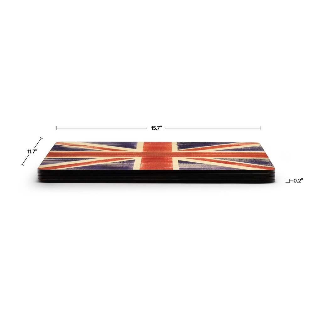 Pimpernel Flag Placemats Set of 4   15.7” x 11.7” each