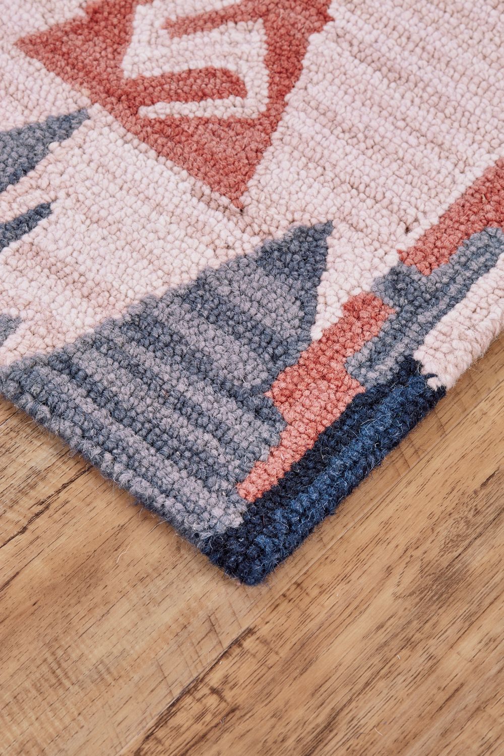 Fariza Hand Tufted Pink and Blue Rug by BD Fine