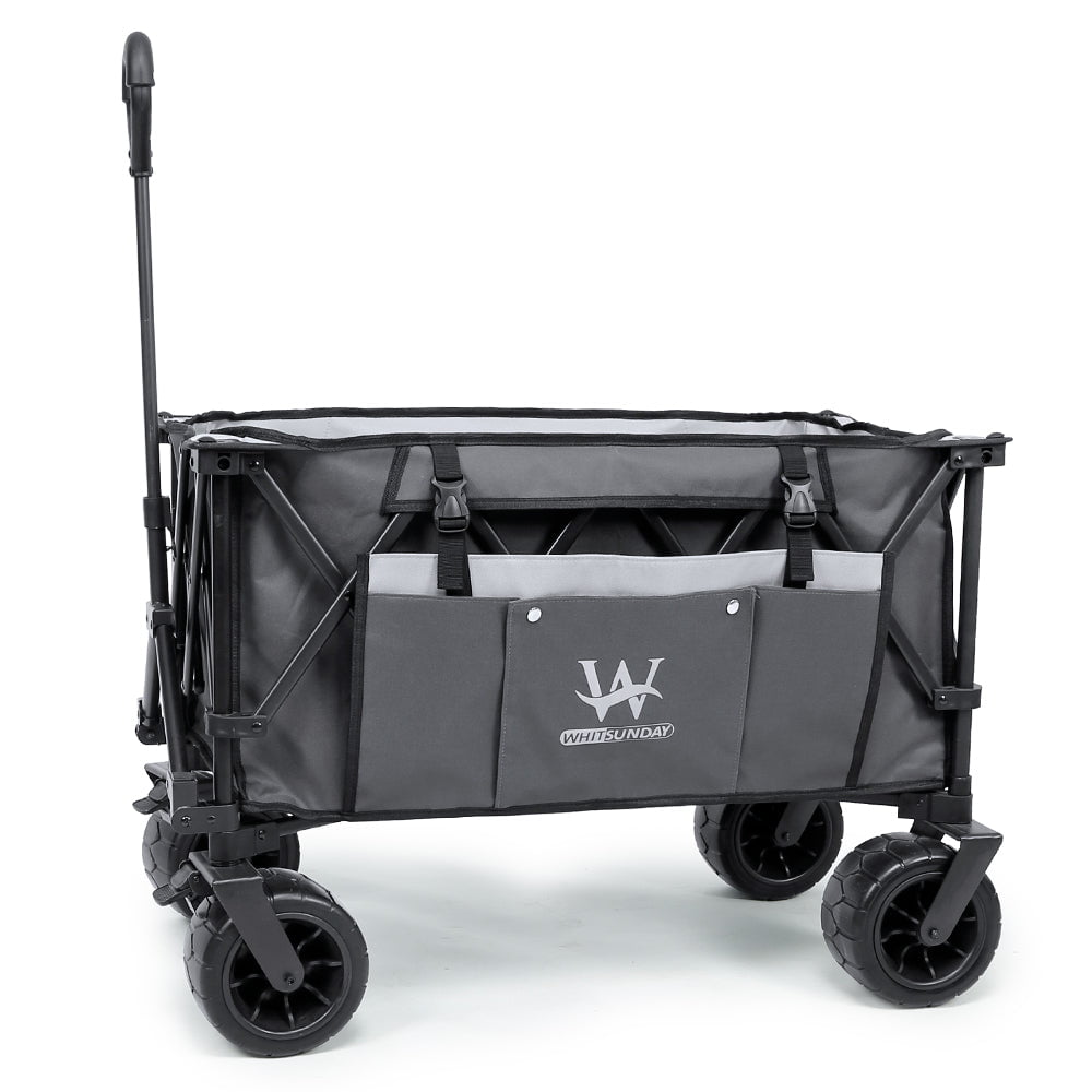 Whitsunday Moko Compact Plus Folding Wagon Cart with Fat Wheels