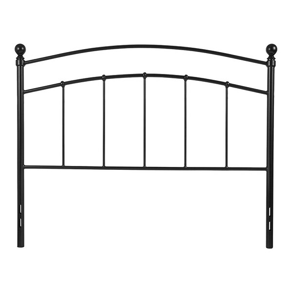 Offex Decorative Black Metal Full Size Open Slat Headboard - - 27413828