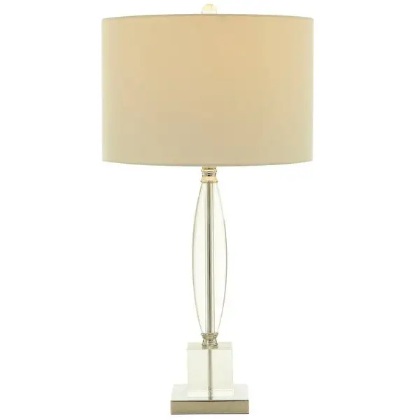 White Crystal Glam Table Lamp - 15 x 15 x 29