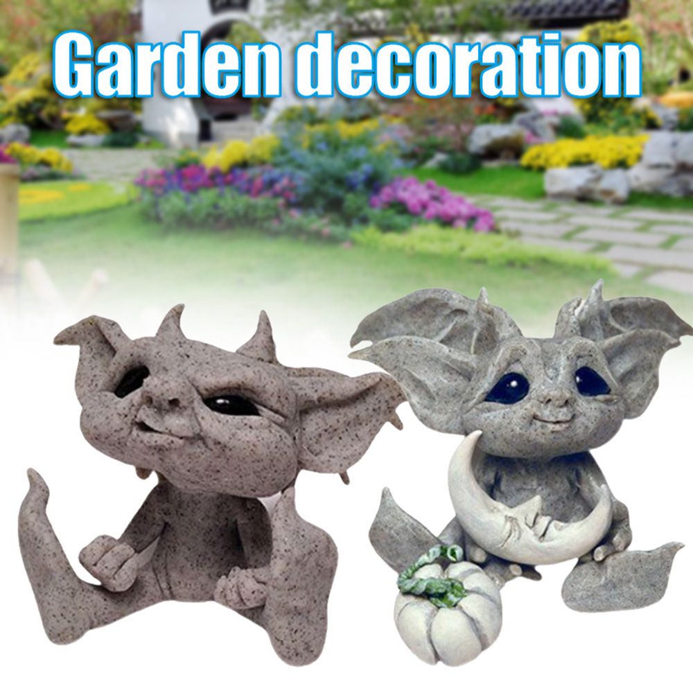 Home Decor Cartoon Fairy Ornament Garden Statue Sculpture Baby Goblin Garden Micro Landscape 2