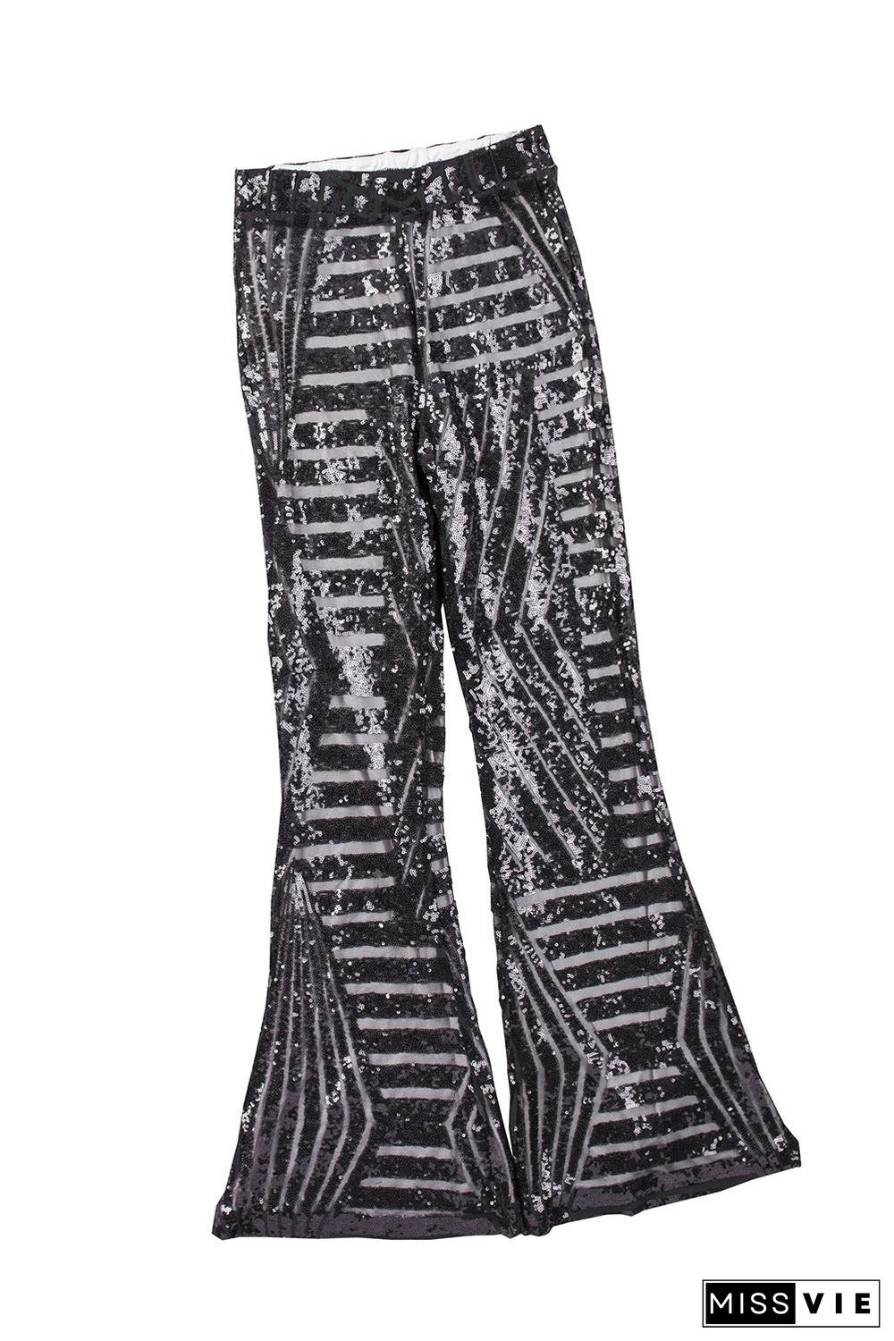 Sequin Wide Leg Pants