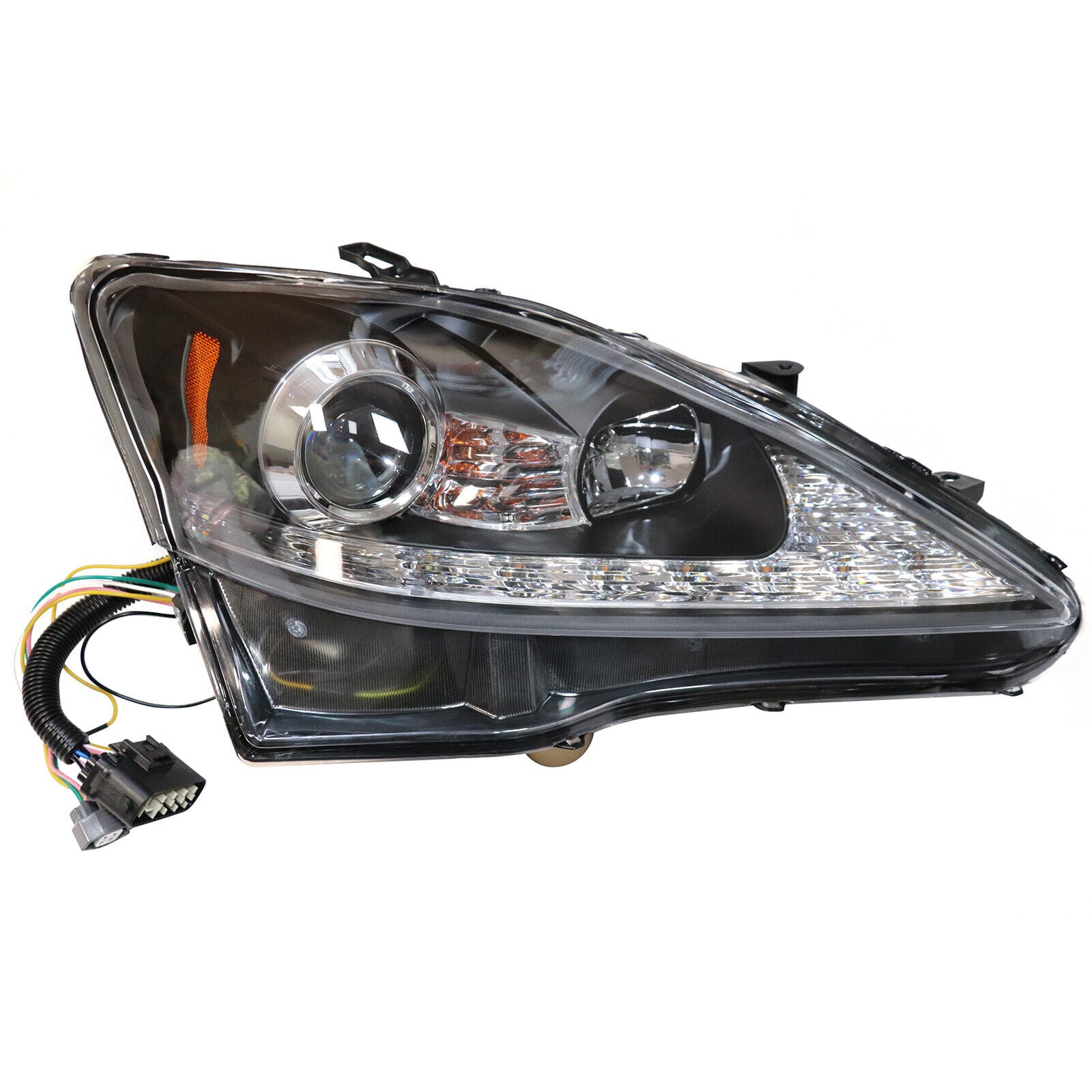 For 2006-2012 Lexus IS250 IS350 Projector Headlights Sequential Turn LED DRL Bar L+R Side