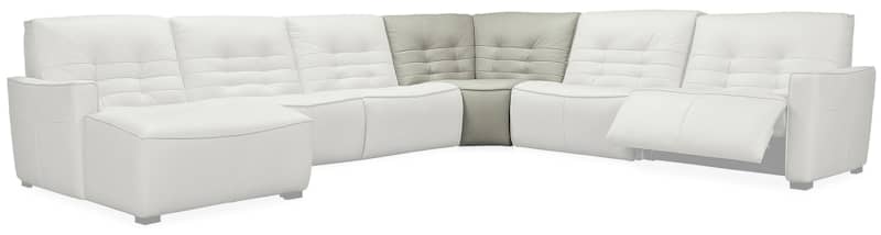 Hooker Furniture Living Room Reaux Grandier 6-Piece RAF Chaise Sectional With 2 Recliners