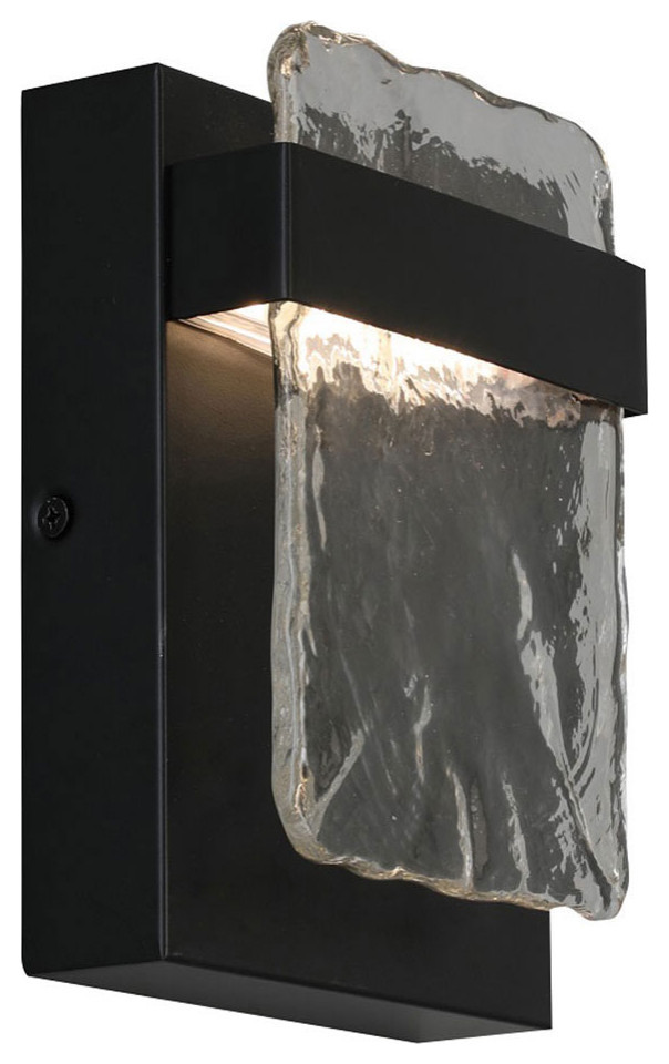 Madrona LED Outdoor Wall Sconce Clear Water   Transitional   Outdoor Wall Lights And Sconces   by Buildcom  Houzz