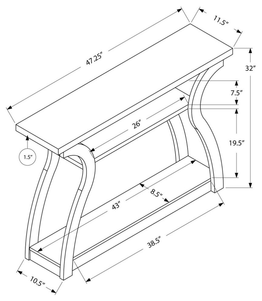 47 quotHall Console   Transitional   Console Tables   by Homesquare  Houzz