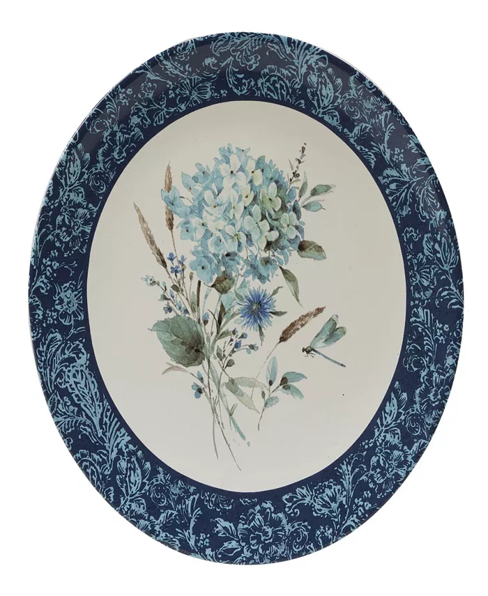 Certified International Bohemian Blue Set of 4 Dinner Plate