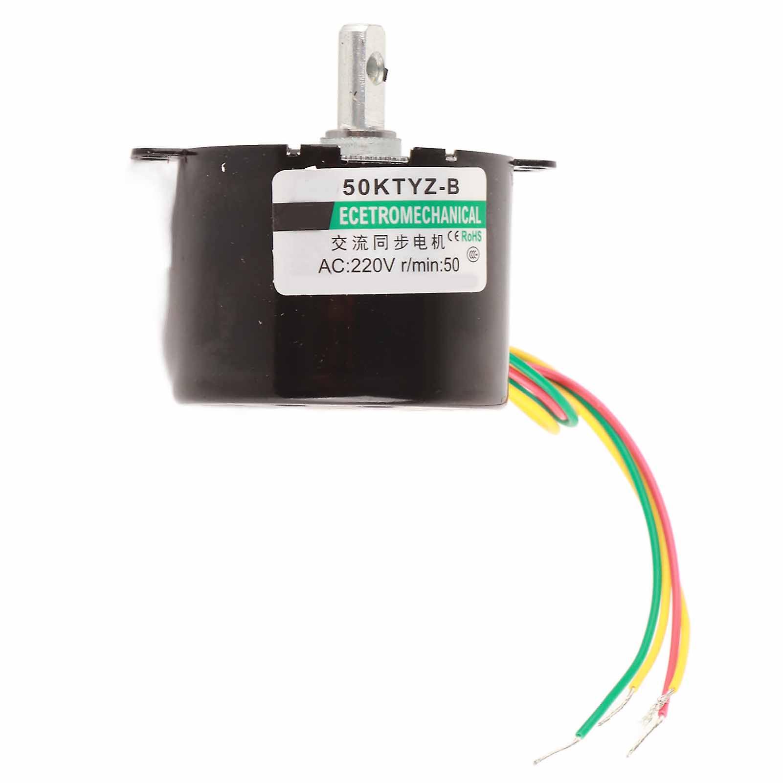 1PCS AC220V Miniature Low Speed Large Moment of Force Synchronous Motor CW/CCW (50rpm)