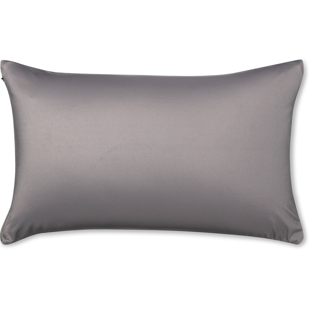 Throw Pillow Cozy Soft Microbead Stone Grey: 1 Pc